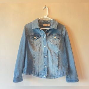 Chicos Light Wash Denim Jacket
